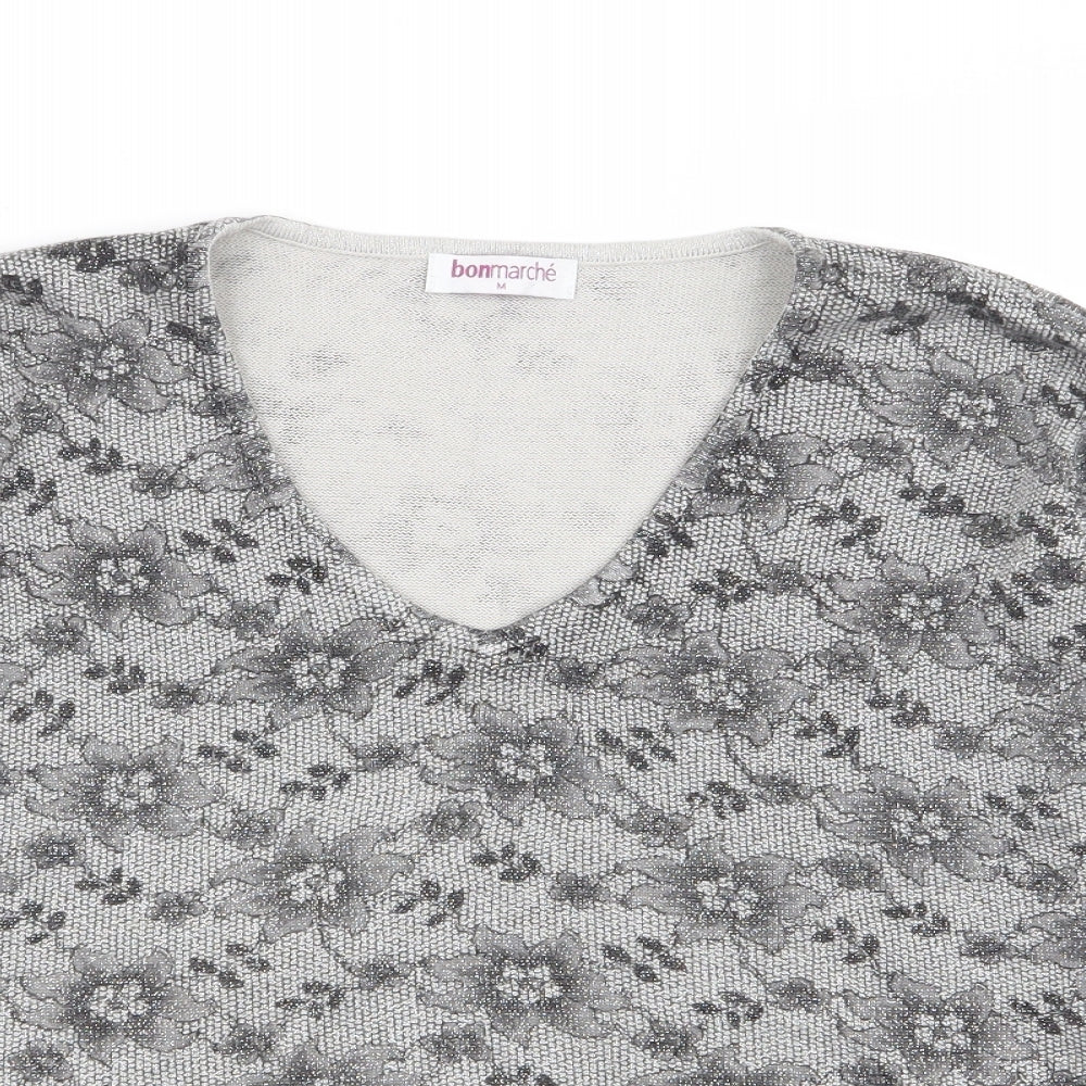 Womens UK Size M Bonmarché Grey Pullover Jumper