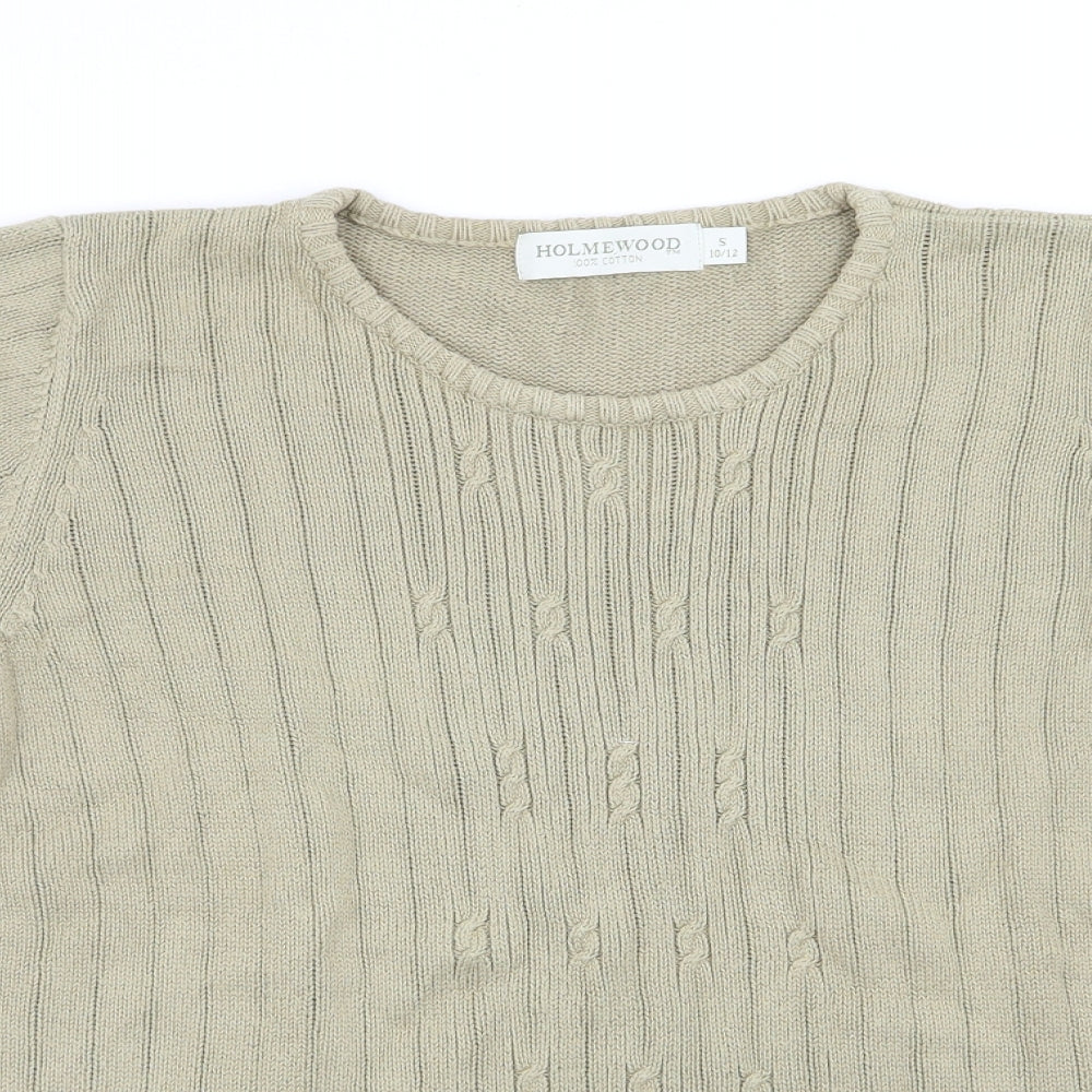 Womens UK Size 10 holmewood Green Pullover Jumper