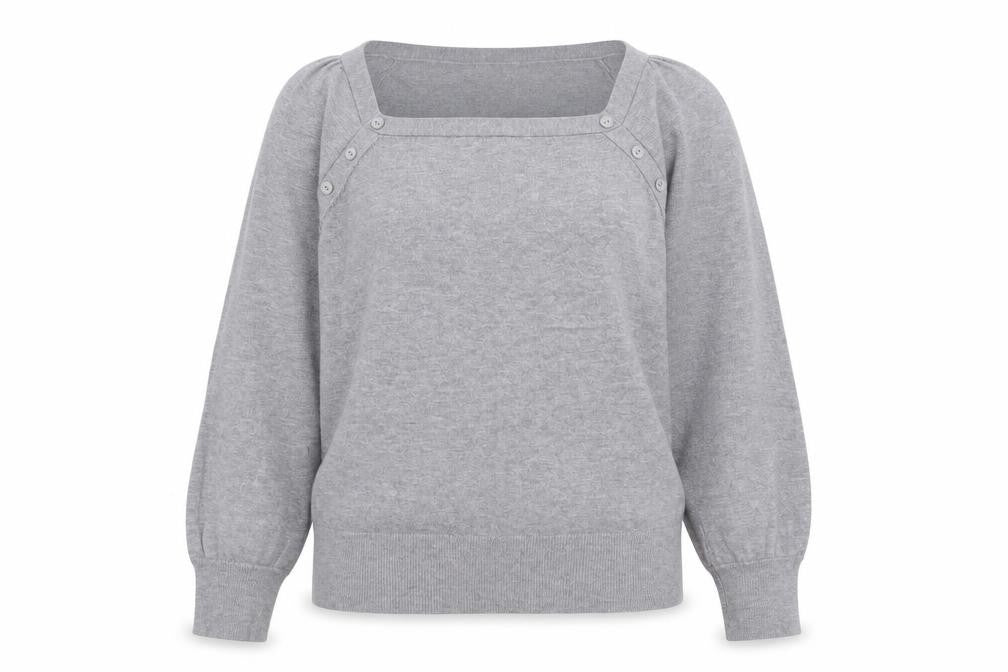 Womens UK Size 12 M&S Grey Pullover Jumper