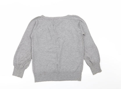 Womens UK Size 12 M&S Grey Pullover Jumper
