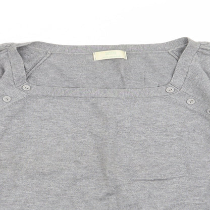 Womens UK Size 12 M&S Grey Pullover Jumper