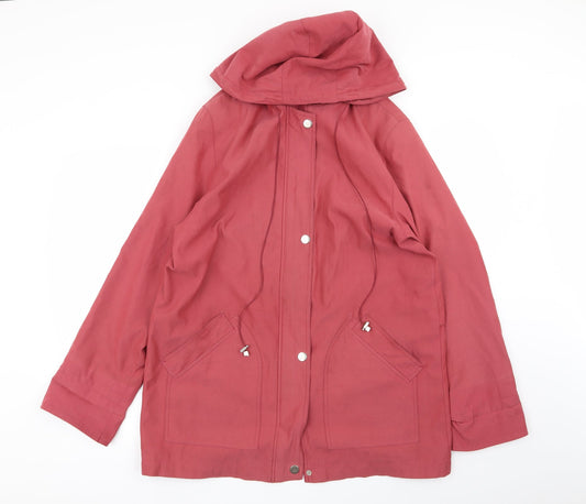 Klass Womens Pink   Overcoat Coat Size M