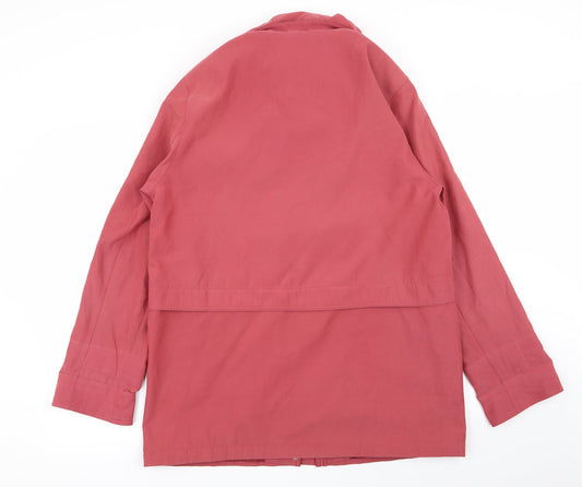 Klass Womens Pink   Overcoat Coat Size M