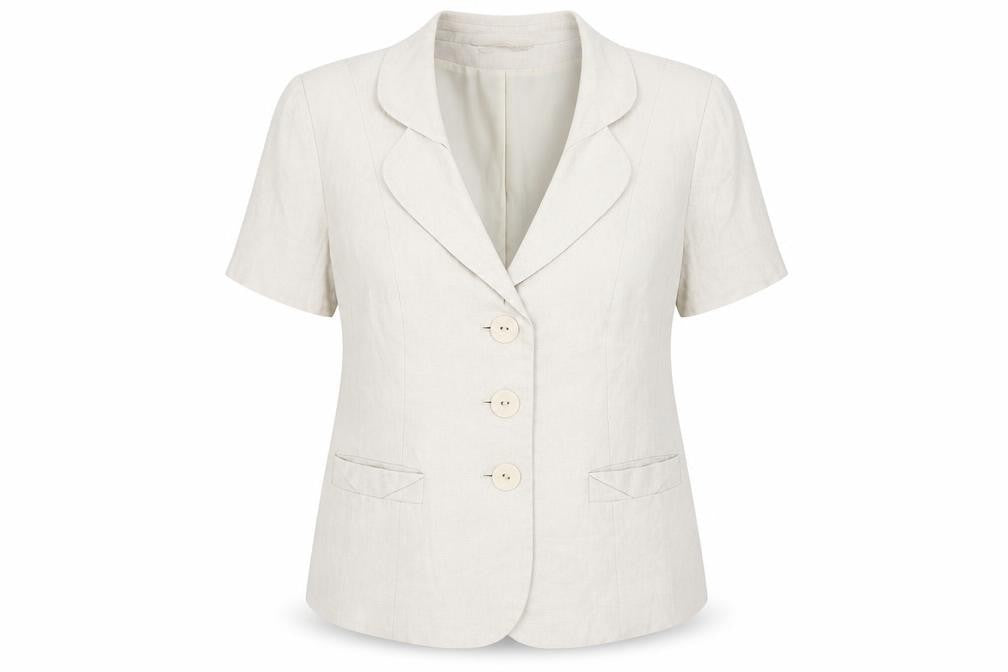 Womens UK Size 16 BHS Regular Beige Blazer