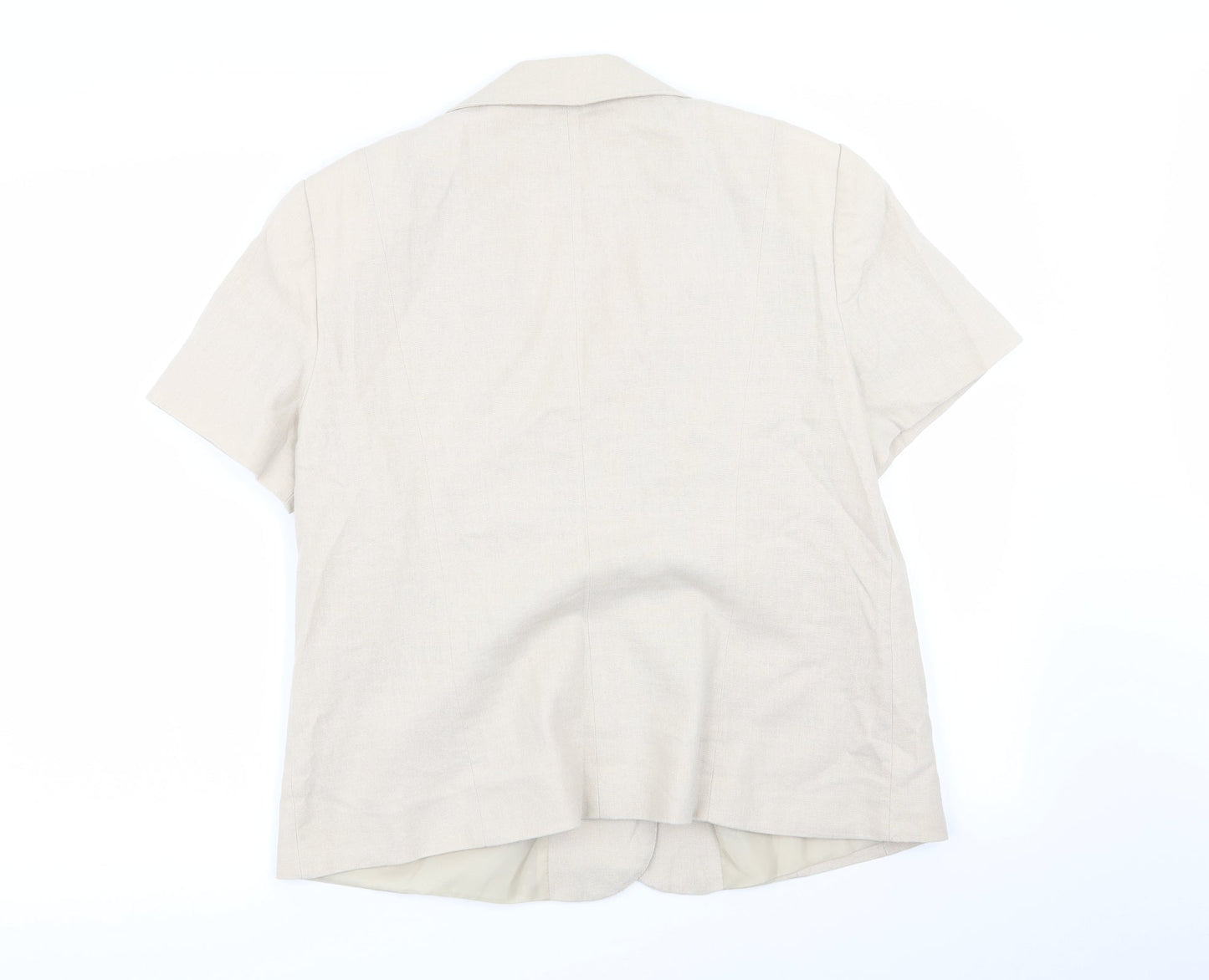 BHS Womens Beige   Jacket Blazer Size 16