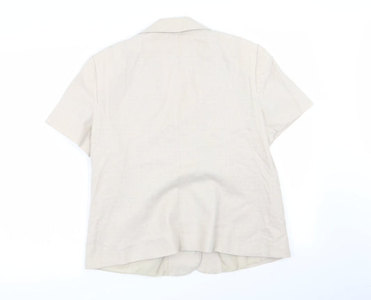 BHS Womens Beige   Jacket Blazer Size 16