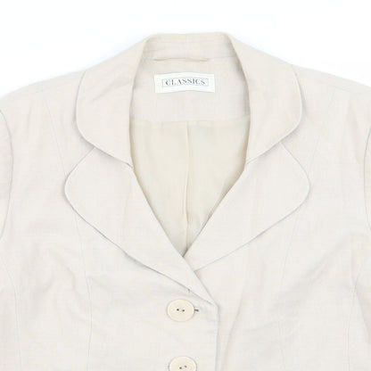BHS Womens Beige   Jacket Blazer Size 16