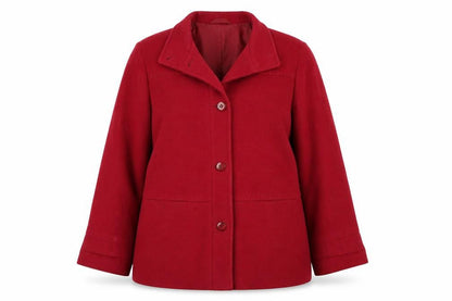 Womens UK Size 14 M&S Red Overcoat
