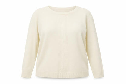 Womens UK Size 18 Pure & Natural Ivory Pullover Jumper