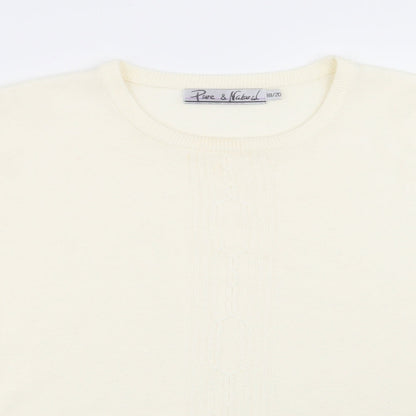 Womens UK Size 18 Pure & Natural Ivory Pullover Jumper