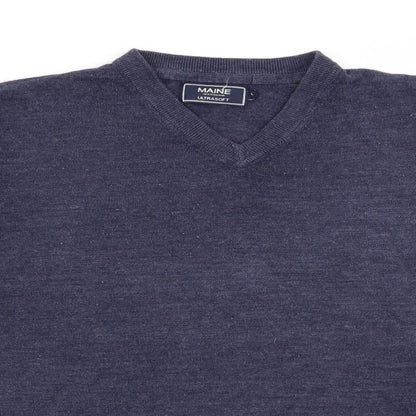 Maine Mens Blue   Pullover Jumper Size S