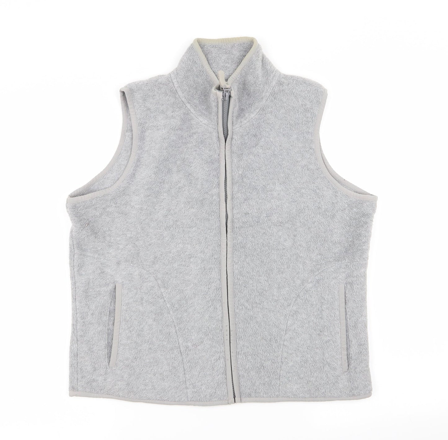 Womens UK Size 14 Etam Grey Full Zip Jumper