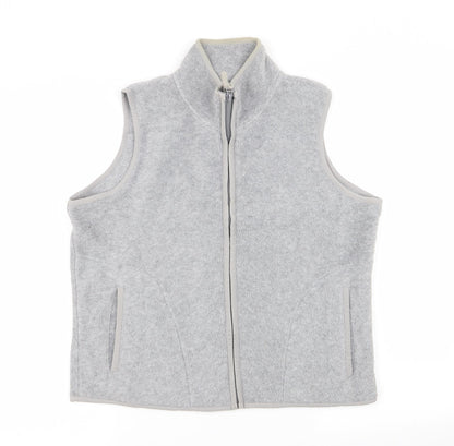 Womens UK Size 14 Etam Grey Full Zip Jumper