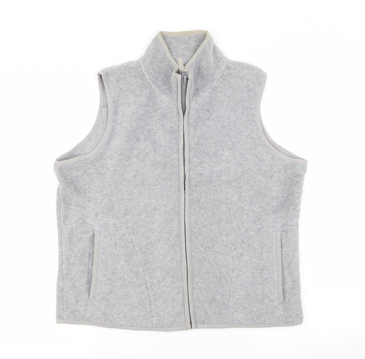 Etam Womens Grey   Full Zip Jumper Size 14