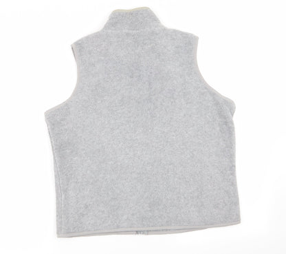 Womens UK Size 14 Etam Grey Full Zip Jumper