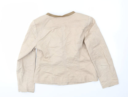 Womens UK Size 10 CC Beige Jacket