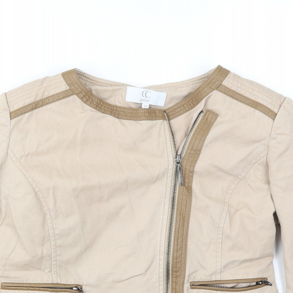 Womens UK Size 10 CC Beige Jacket