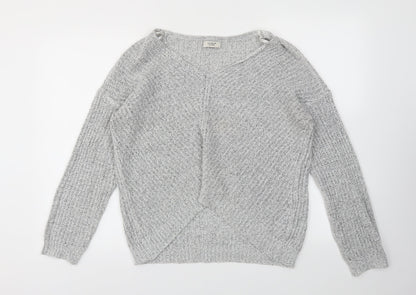 JACQUELINE  Womens Grey   Pullover Jumper Size M
