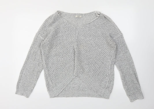 JACQUELINE  Womens Grey   Pullover Jumper Size M