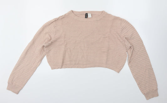 Womens UK Size L H&M Orange Pullover Jumper
