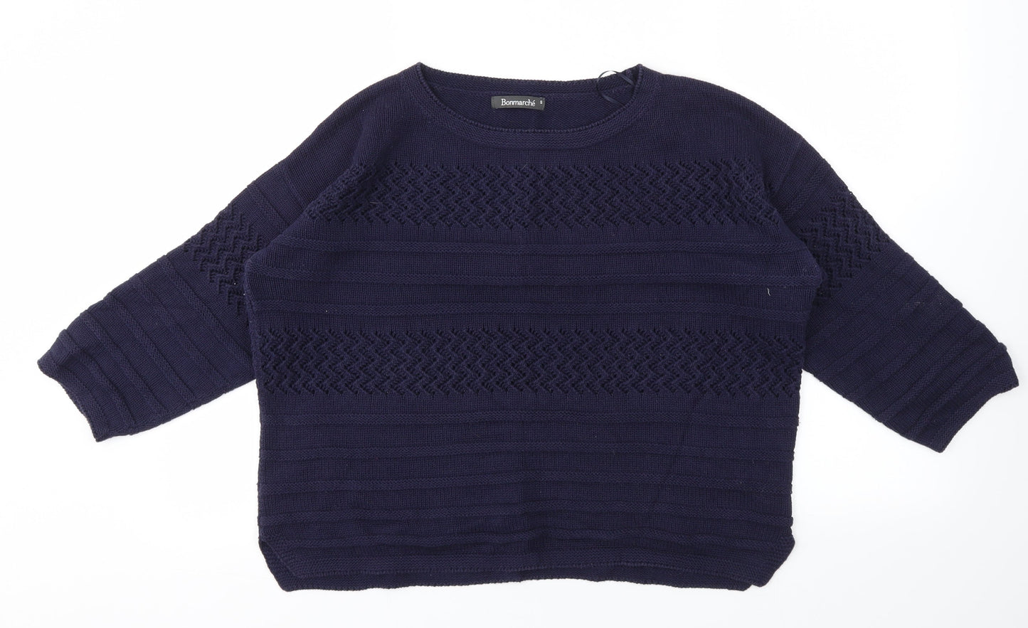 Womens UK Size S Bonmarché Blue Pullover Jumper