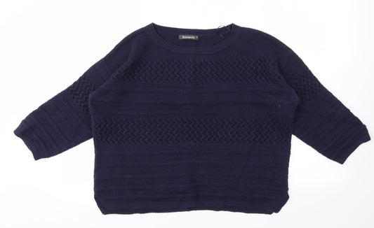 Womens UK Size S Bonmarché Blue Pullover Jumper