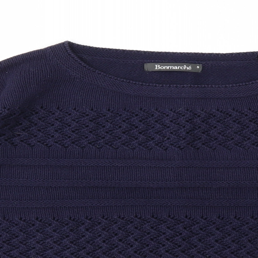 Womens UK Size S Bonmarché Blue Pullover Jumper