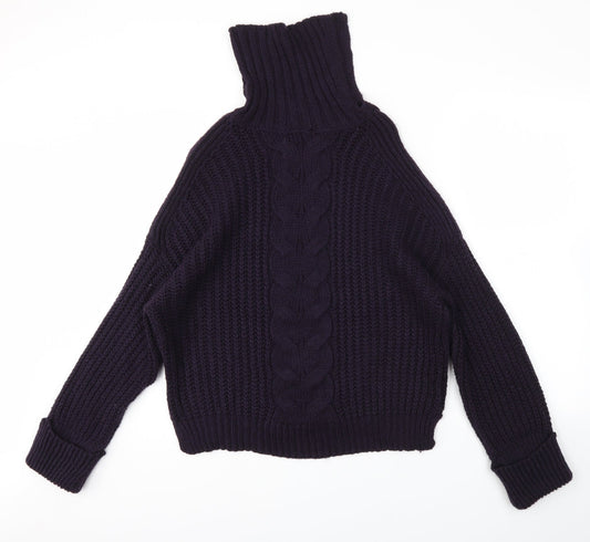 Womens UK Size M M&S Purple Pullover Jumper