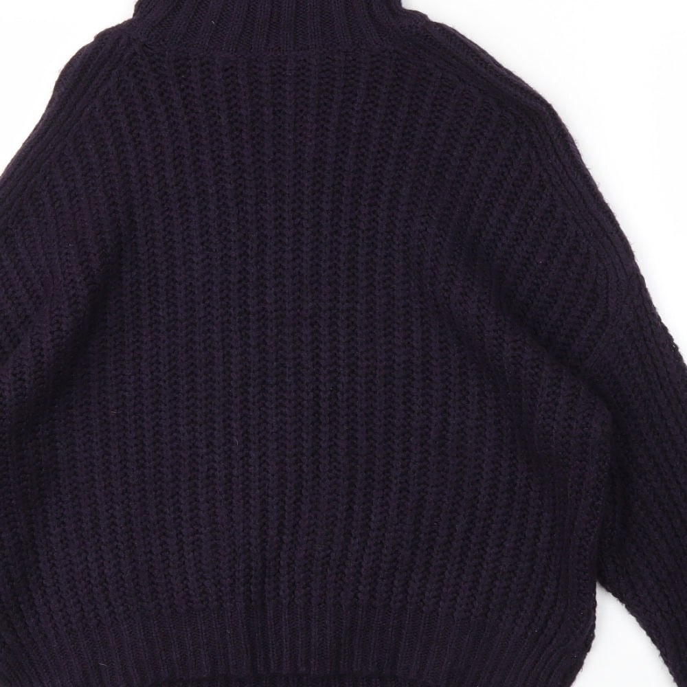 Womens UK Size M M&S Purple Pullover Jumper