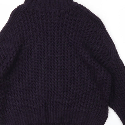 Womens UK Size M M&S Purple Pullover Jumper