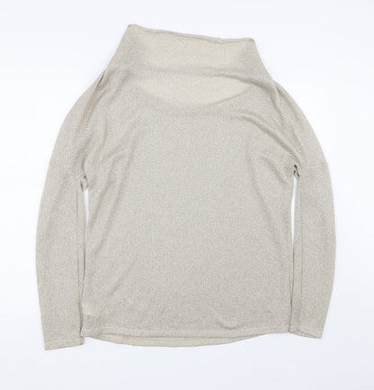 Womens UK Size 12 River Island Gold Pullover Jumper