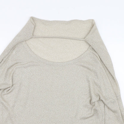 Womens UK Size 12 River Island Gold Pullover Jumper