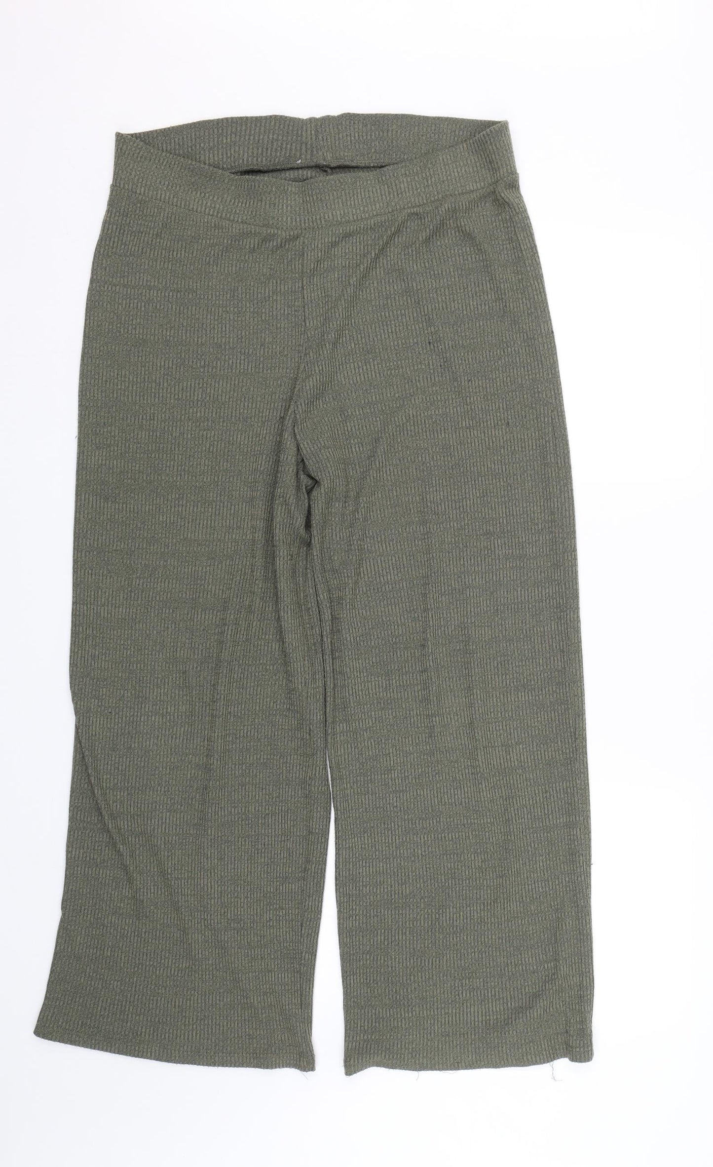 Womens UK Size 14 Matalan Regular Fit Capri Green Trousers