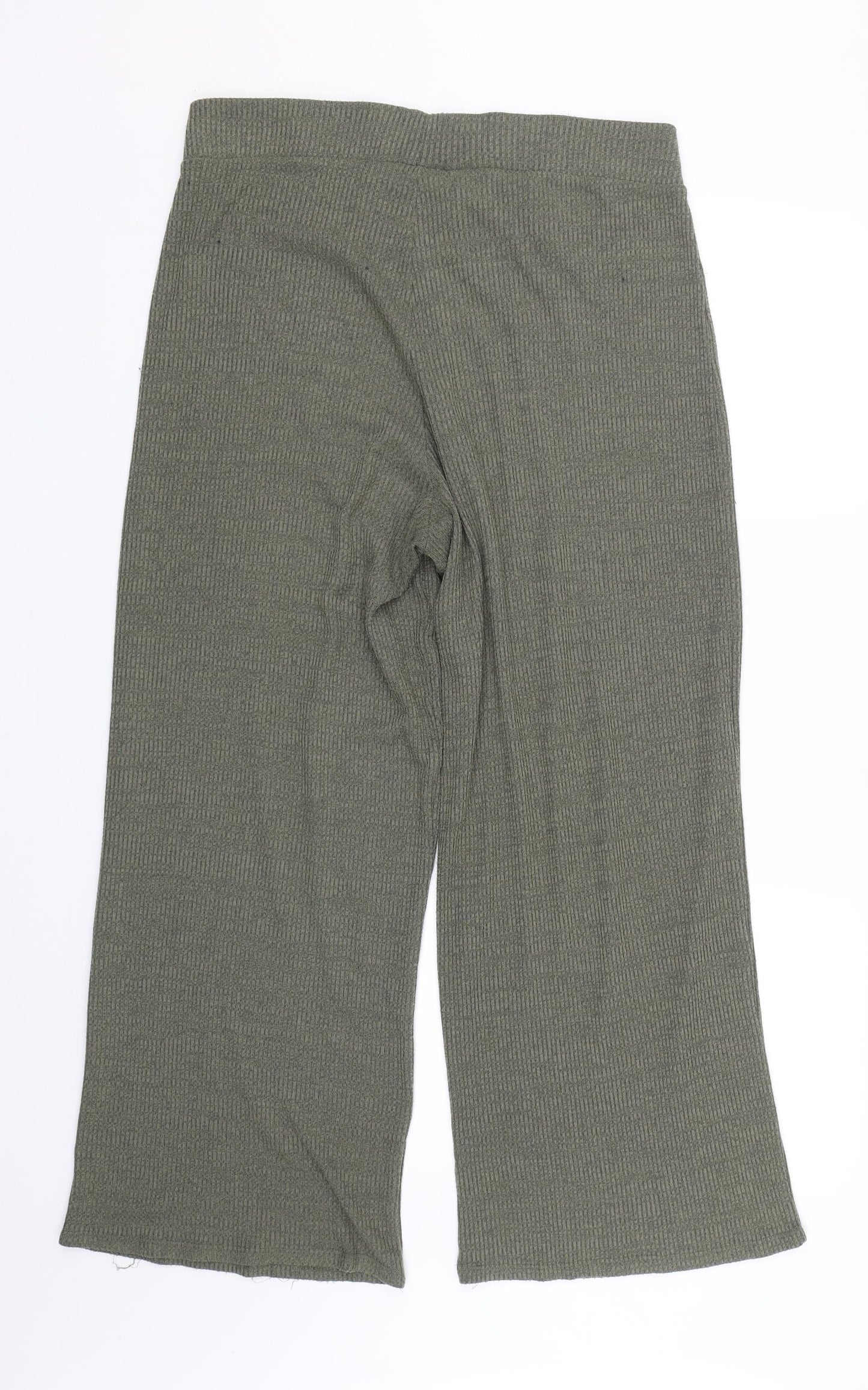 Womens UK Size 14 Matalan Regular Fit Capri Green Trousers