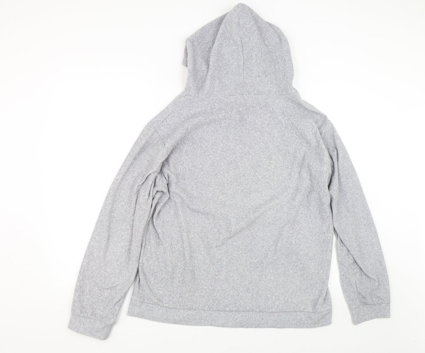 On fire Womens Grey   Henley Hoodie Size 18