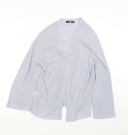 Womens UK Size S Mango Blue Cardigan Jumper