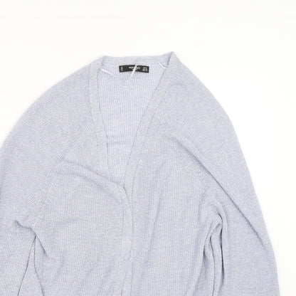 Womens UK Size S Mango Blue Cardigan Jumper