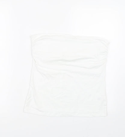 George Womens White   Wrap T-Shirt Size 14