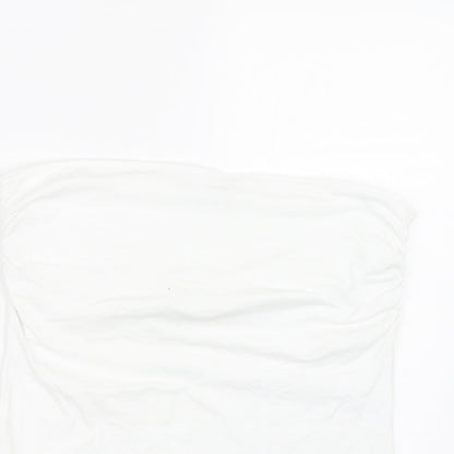 George Womens White   Wrap T-Shirt Size 14