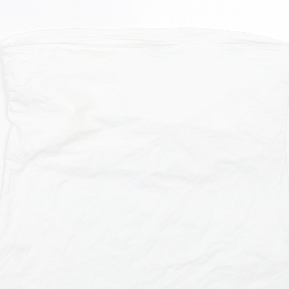 George Womens White   Wrap T-Shirt Size 14