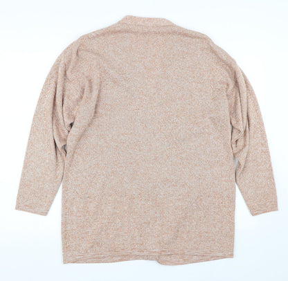 Womens UK Size 14 LC Brown Cardigan Jumper