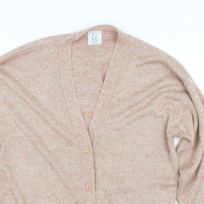Womens UK Size 14 LC Brown Cardigan Jumper