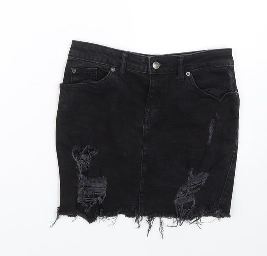 H&M Womens Black   Mini Skirt Size 6