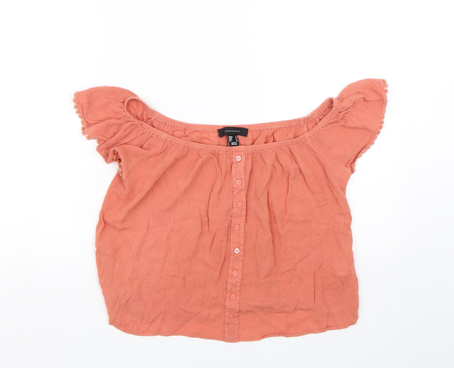 Womens UK Size 8 Atmosphere Pink Basic T-Shirt