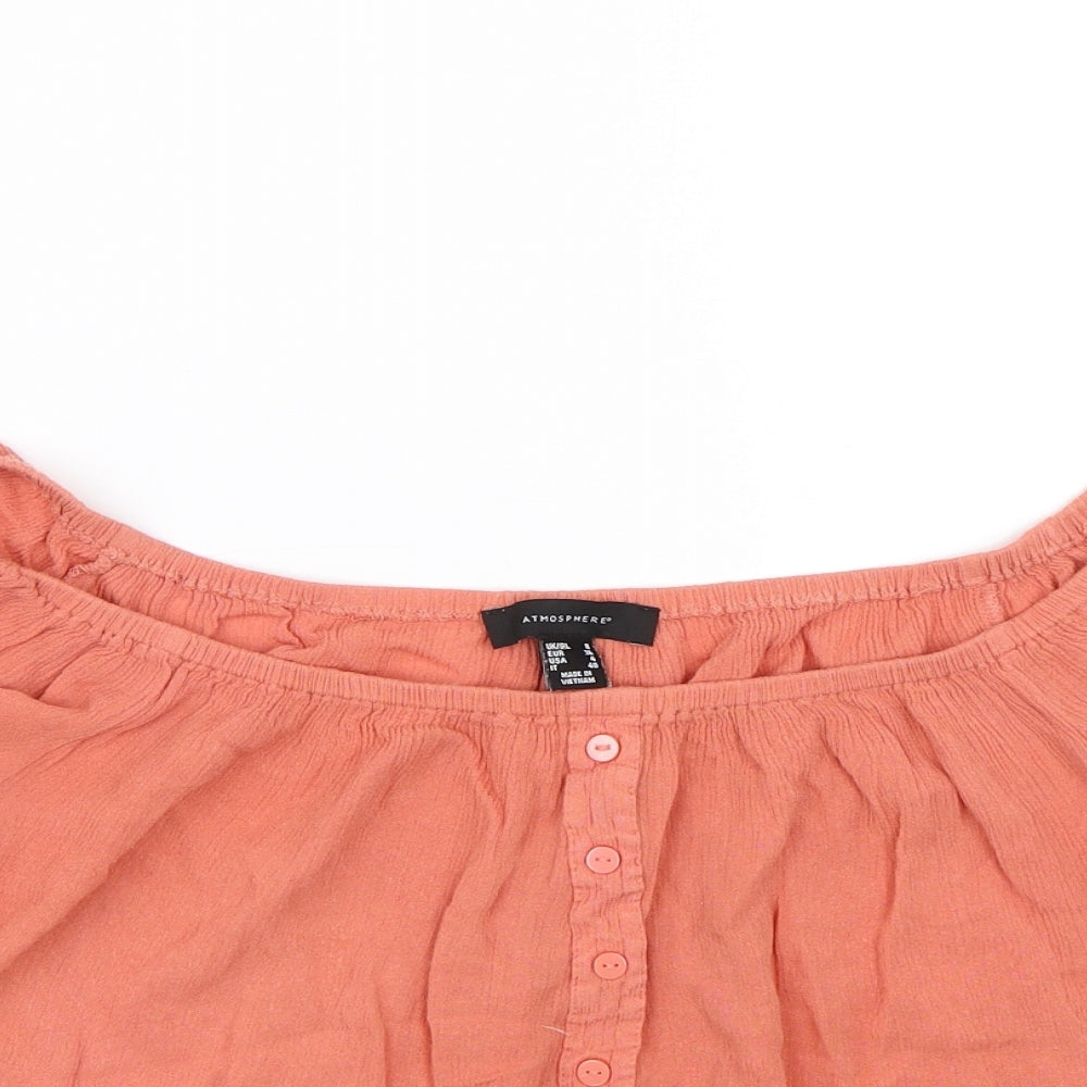 Womens UK Size 8 Atmosphere Pink Basic T-Shirt