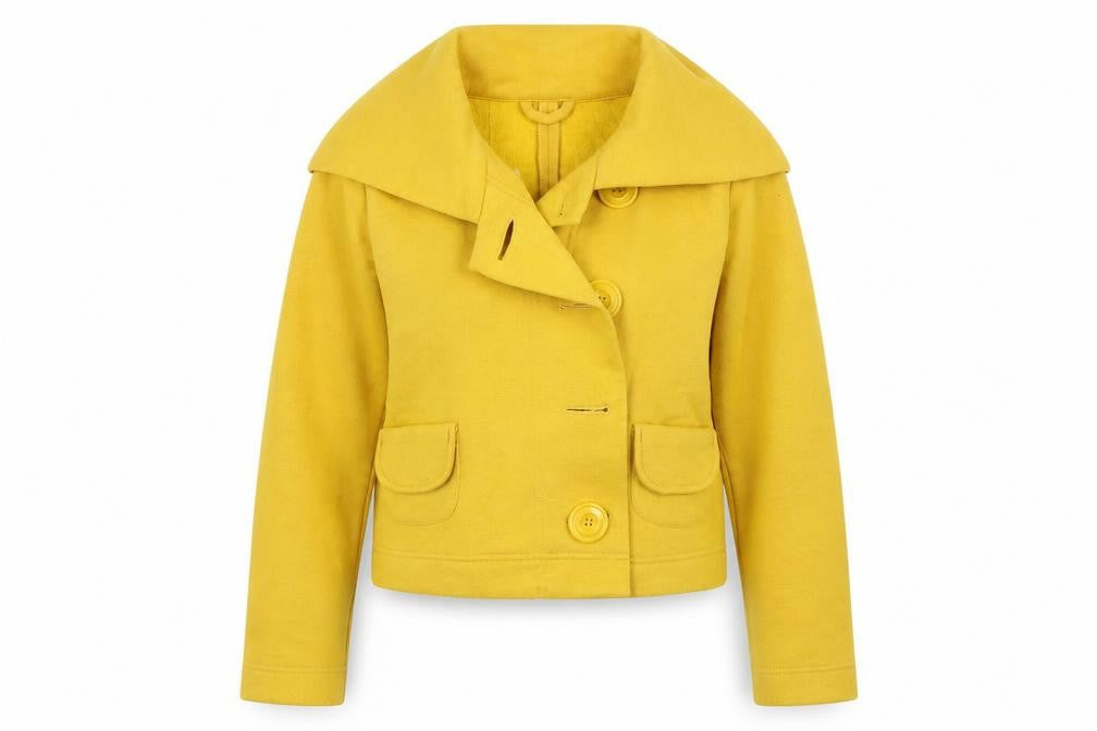 Womens UK Size 10 New Look Yellow Overcoat