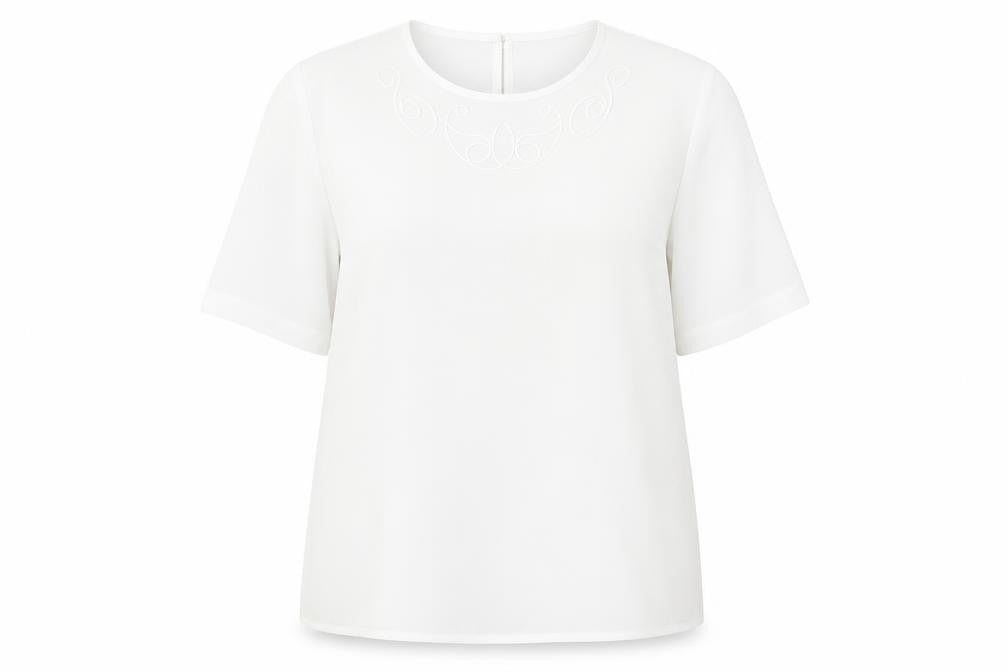 Womens UK Size 16 Berkertex White Basic Blouse