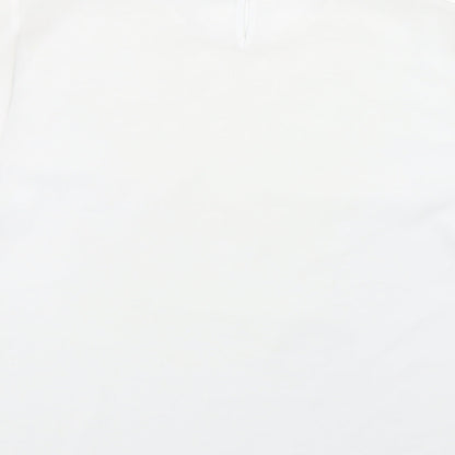 Berkertex Womens White Floral  Basic Blouse Size 16