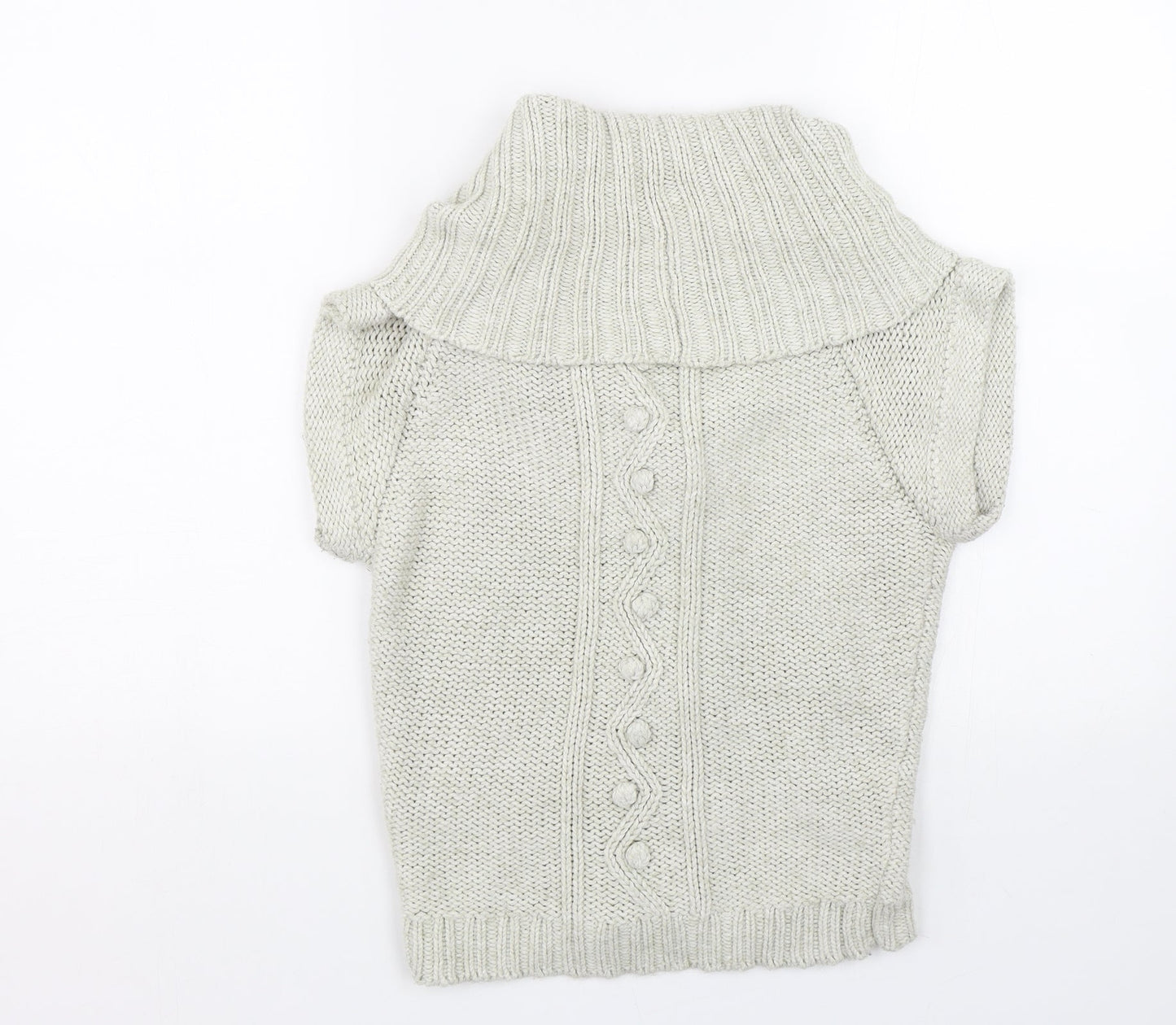 Womens UK Size 10 Topshop Beige Cardigan Jumper