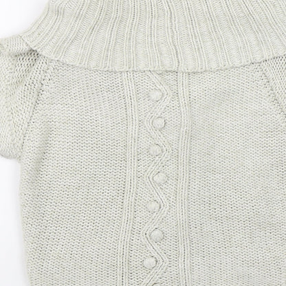 Womens UK Size 10 Topshop Beige Cardigan Jumper